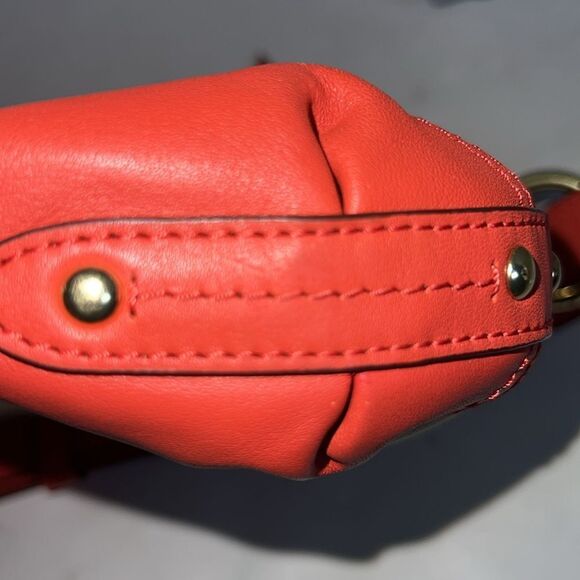 Coach Red and Tan Shoulder Bag - Picture 12 of 14
